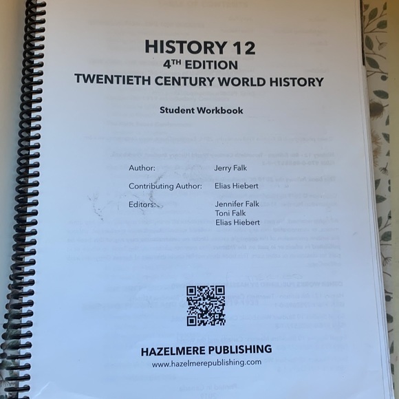 History 12 Student Workbook - J.A. Falk - Picture 3 of 5